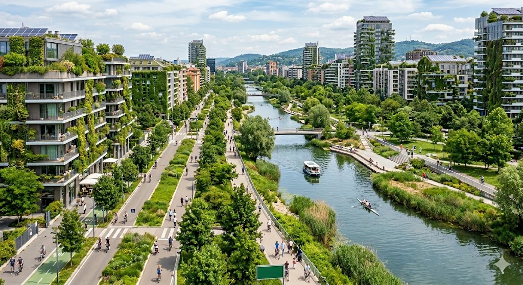 infrastrutture verdi e blu città resiliente sostenibile